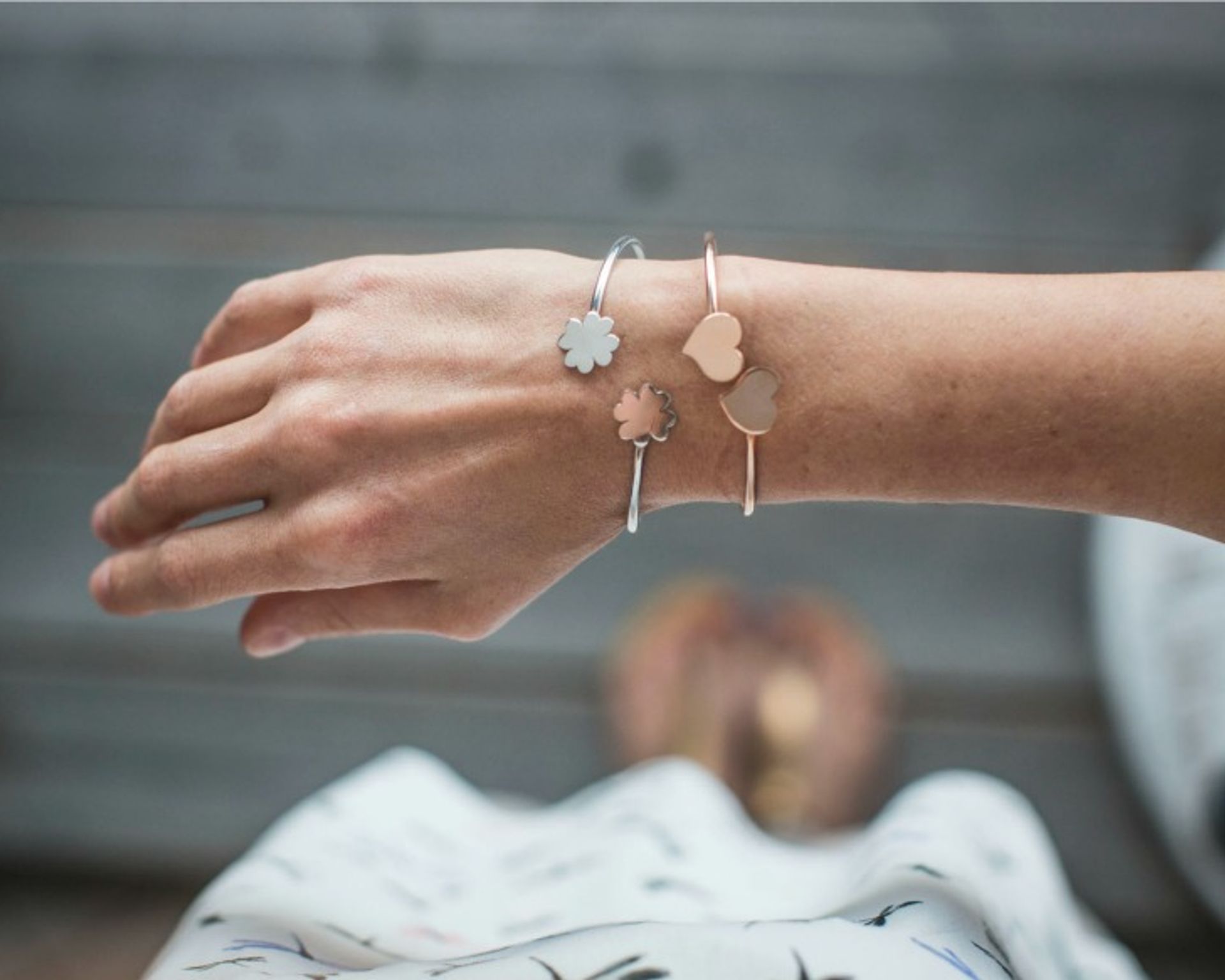 Bracciale con cuore in argento