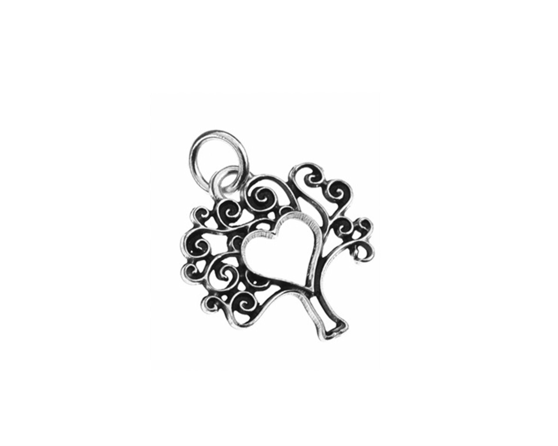Ciondolo con albero e cuore