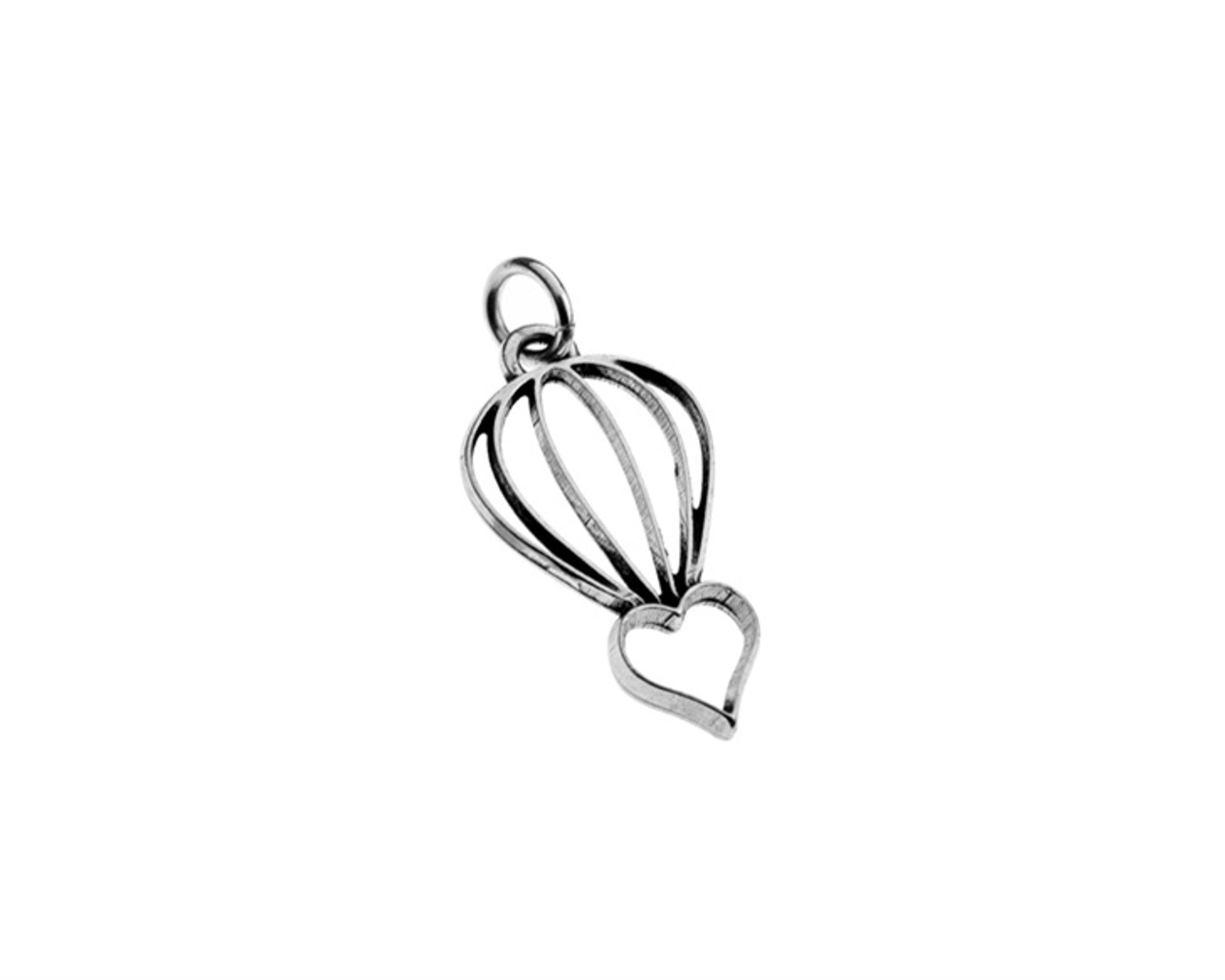 CIondolo con cuore e mongolfiera