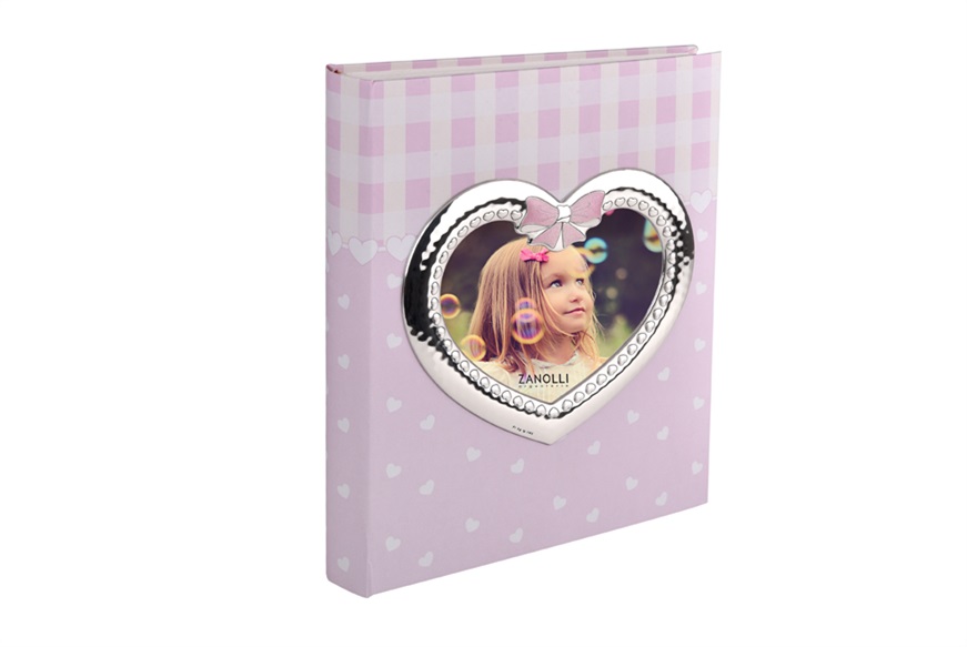 Album fotografico con cornice cuore 