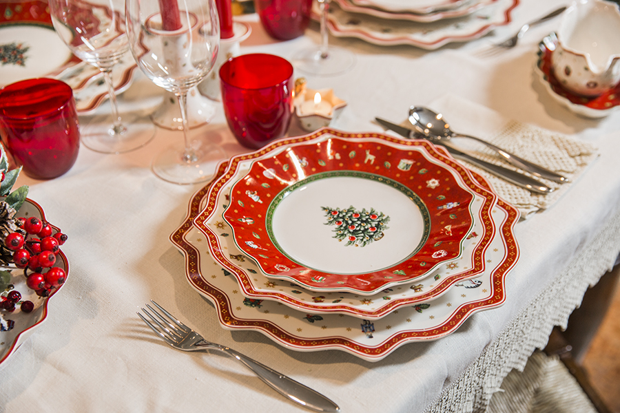Apparecchiare la tavola per Natale con i piatti di Villeroy & Boch 