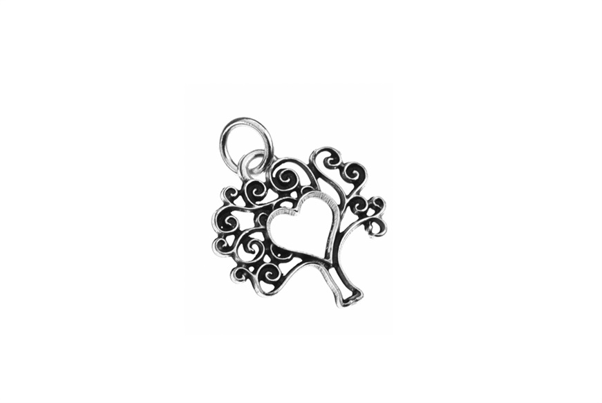 Ciondolo con albero e cuore