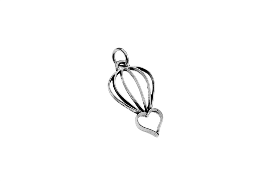 CIondolo con cuore e mongolfiera