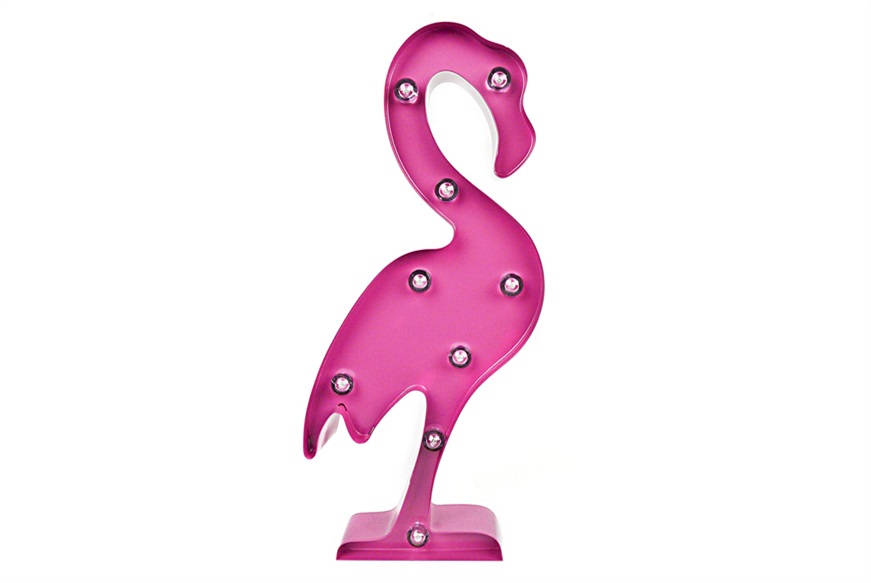 Lampada fenicottero rosa