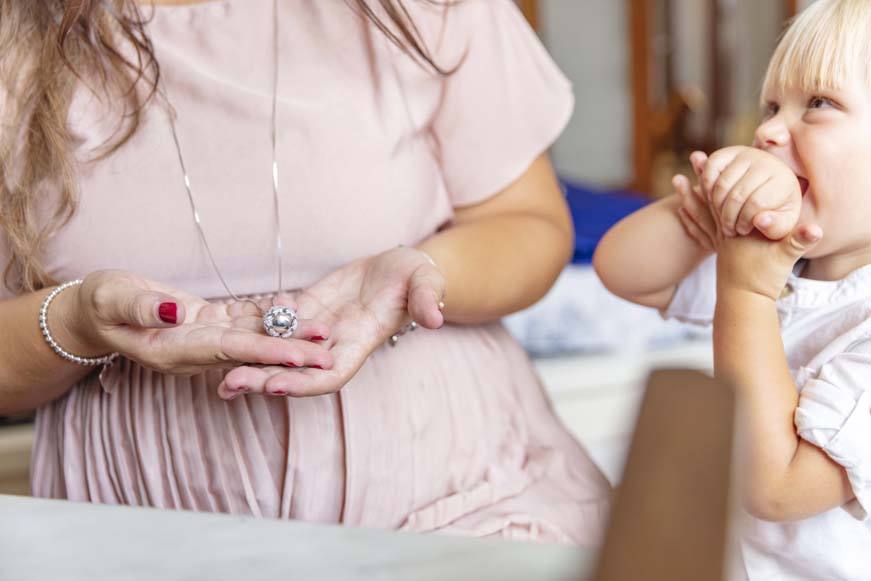 Richiamo degli angeli con bimbi