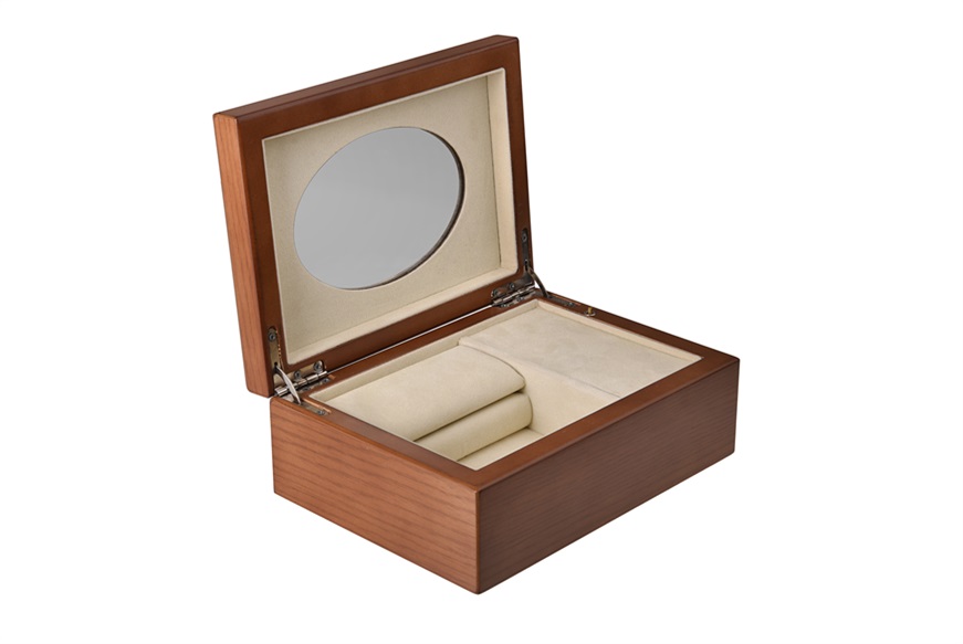 Scatole Portagioie in legno e argento