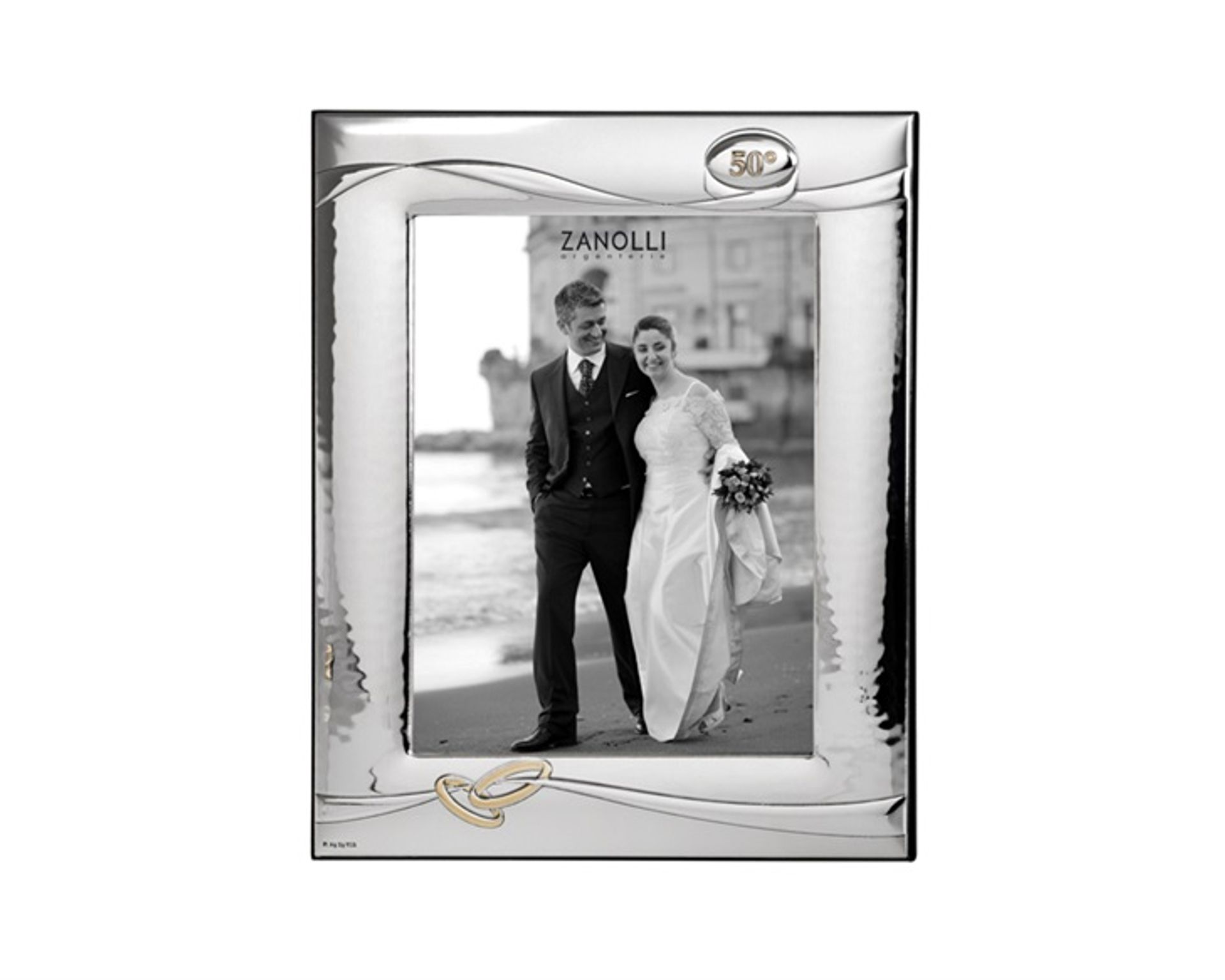 Cornice in argento per i 50 anni di matrimonio
