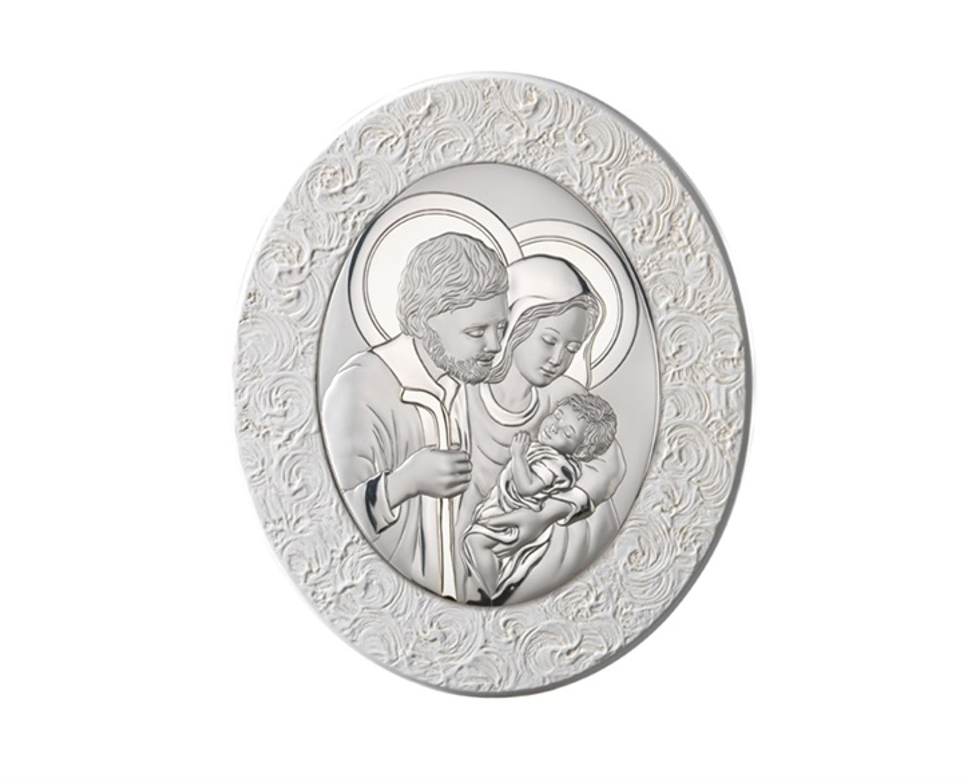 Sacra Famiglia icona ovale