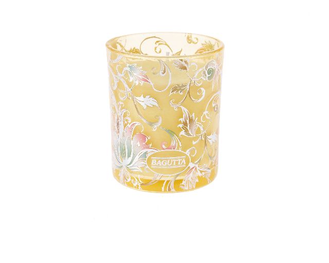 Bicchiere portacandela giallo limone