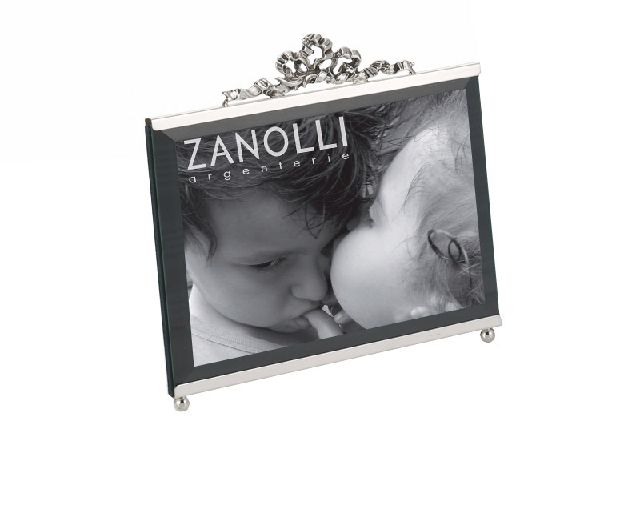 Picture frame bow silver