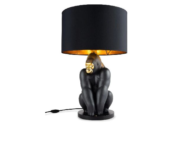 Lamp gorilla porcelain
