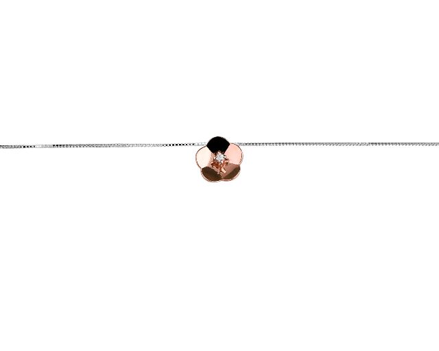 Necklace gold 750‰ with diamond