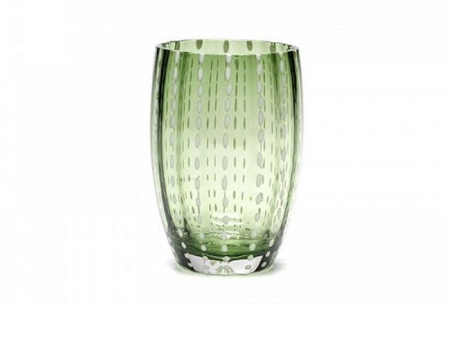 Bicchiere tumbler perle verde inglese