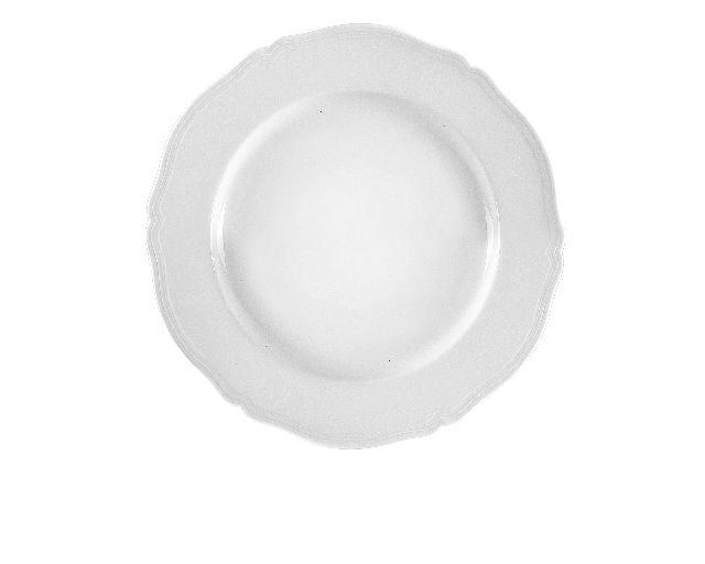 Vassoio rotondo antico doccia porcellana bianco