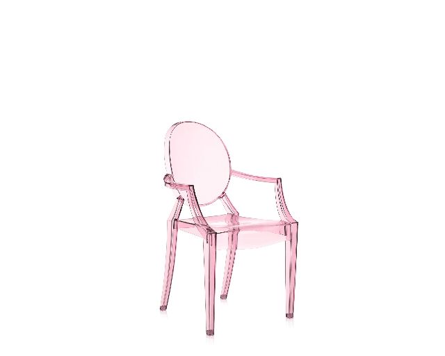 Sedia Lou Lou Ghost Rosa Trasparente Kartell 155419 90602853y2