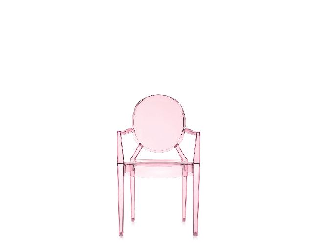 Sedia Lou Lou Ghost Rosa Trasparente Kartell 155419 90602853y2