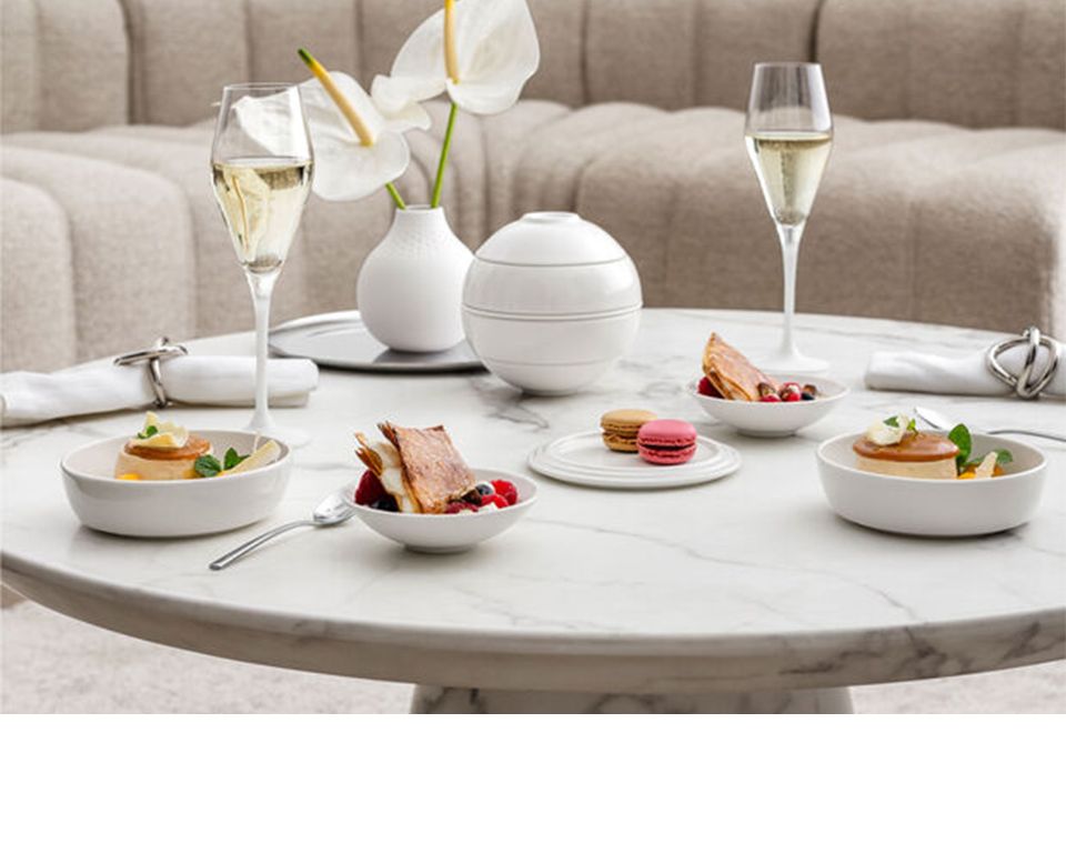 Villeroy & boch La petite boule porcelain white 5 pieces - Zanolli
