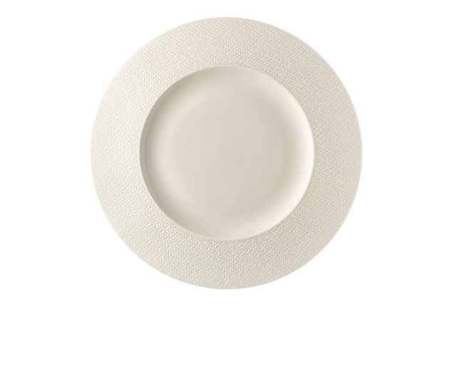 Dinner plate kumi porcelain white tone