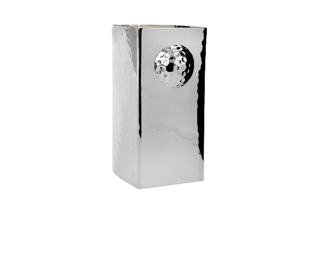 Vaso golf silver plated martellato