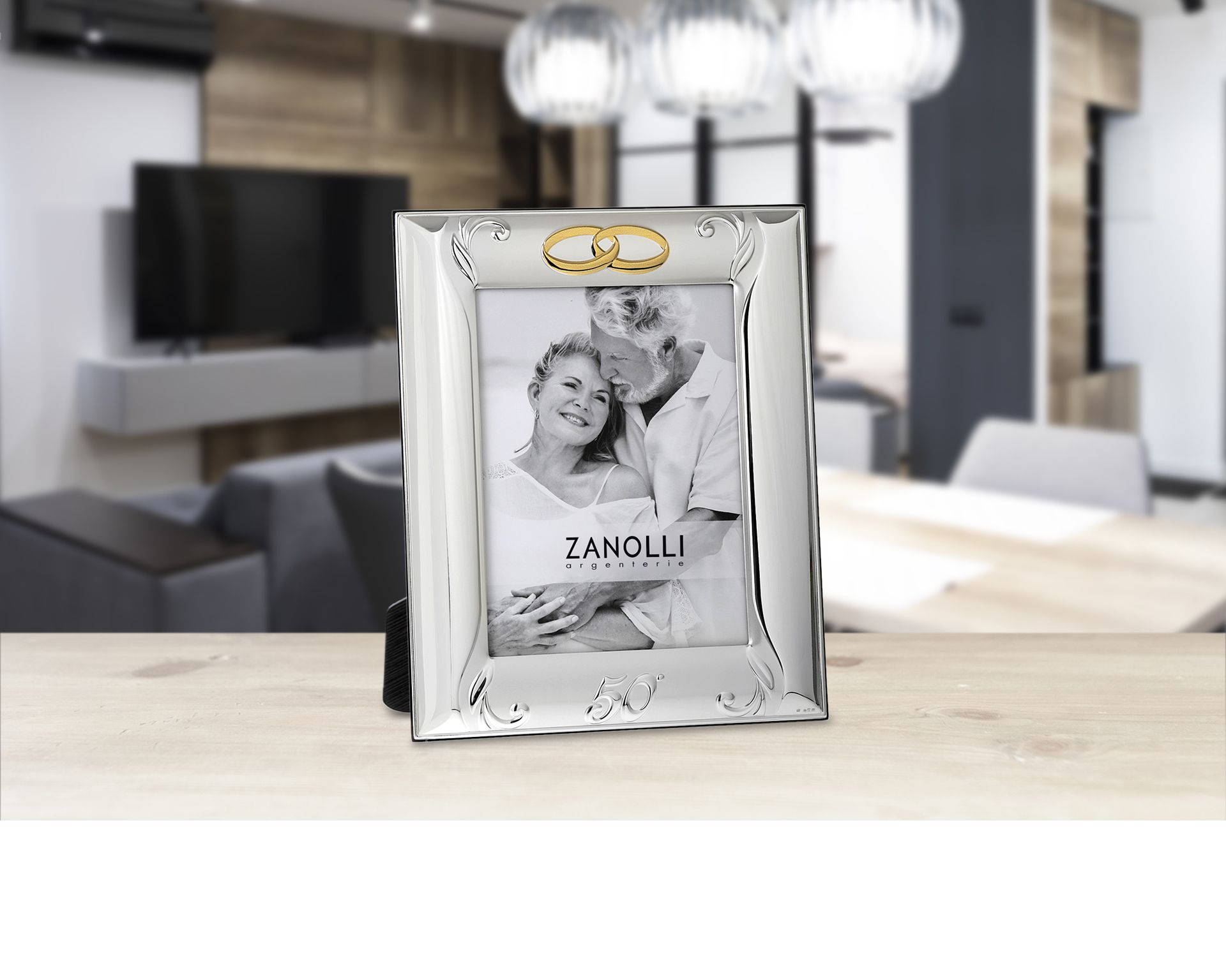 Cornice 50 Anniversario Argento Bilaminato Selezione Zanolli 166563 4456134l