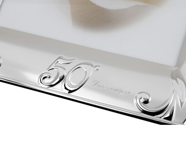 Cornice 50 Anniversario Argento Bilaminato Selezione Zanolli 166563 4456134l