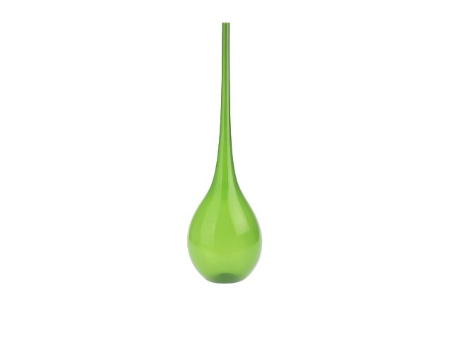 Vase bolle murano glass pine green