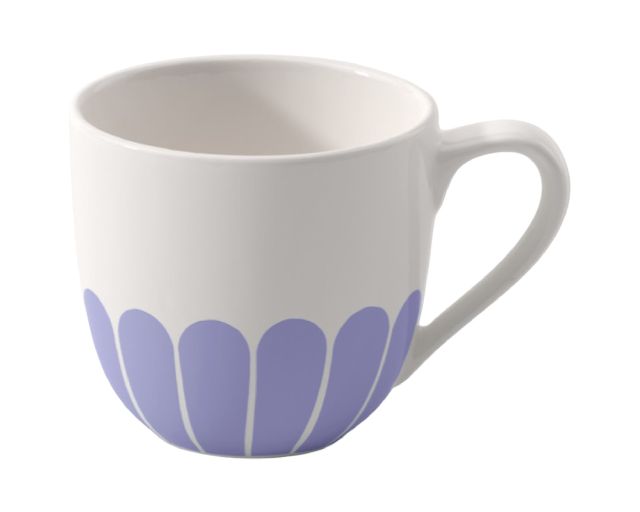Coffee cup fleur bleu porcelain