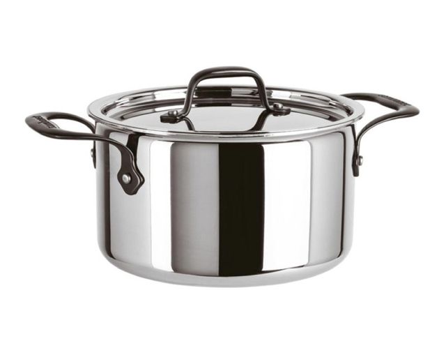 Tall pot home chef steel with lid