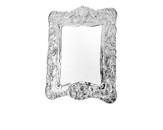 Specchiera rettangolare argento
