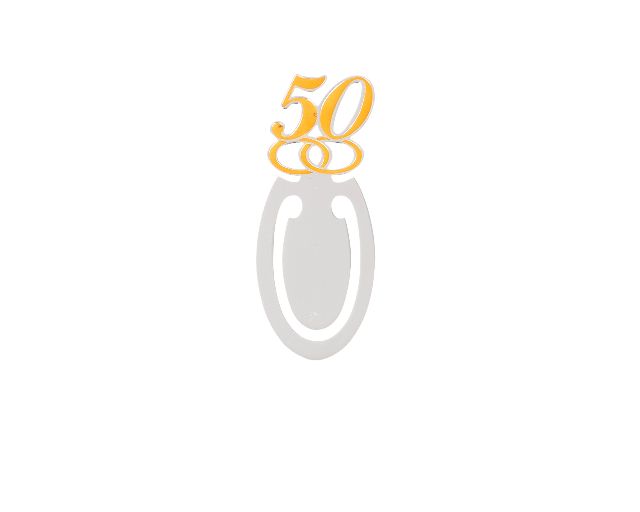 Bookmark 50° anniversary silver