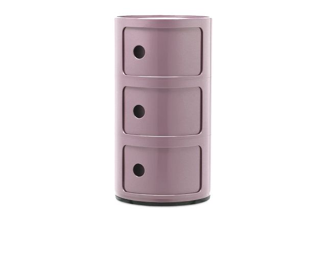 Drawer componibile three elements mauve