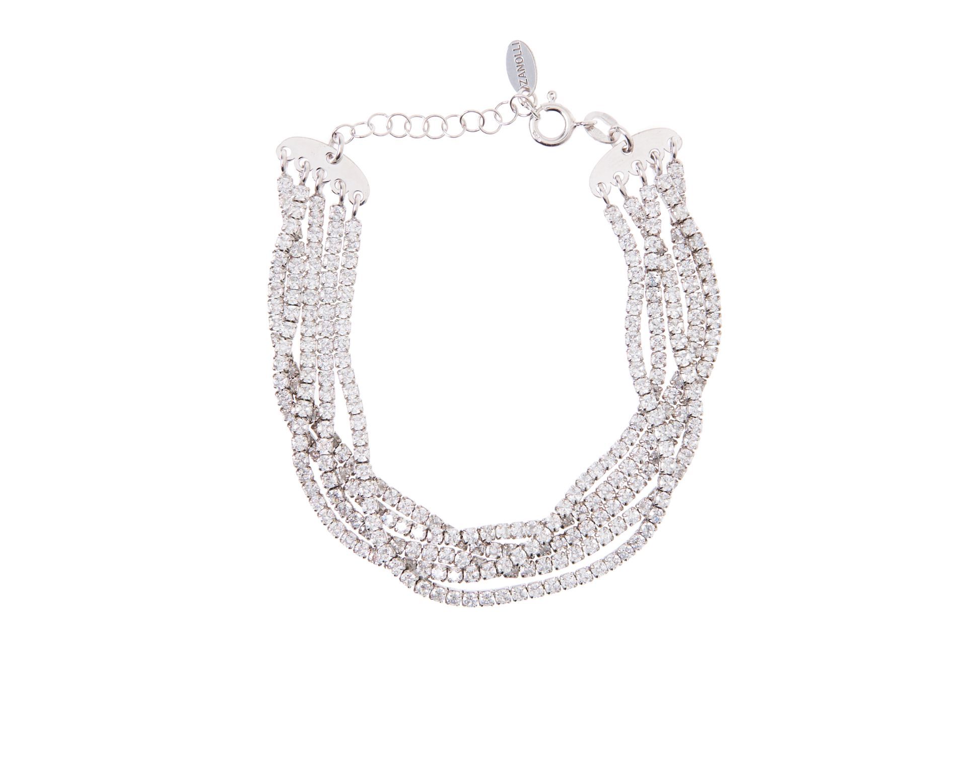Bracelet Silver With White Zircons Selezione Zanolli 177926 726xbr006
