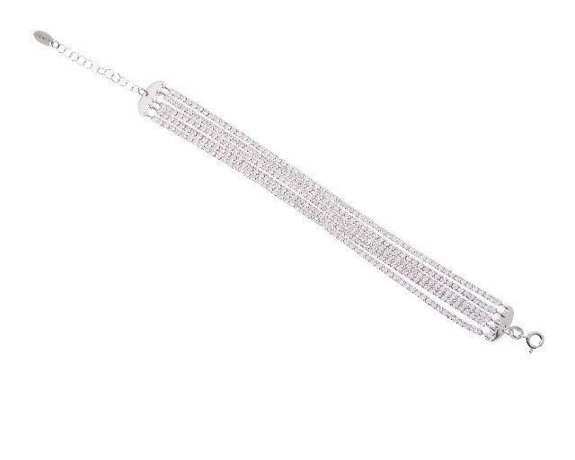 Bracelet Silver With White Zircons Selezione Zanolli 177926 726xbr006