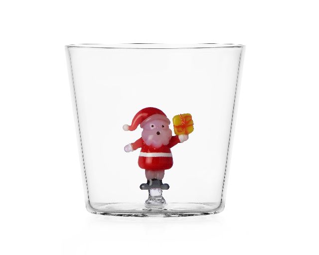 Idea regalo natale bicchiere tumbler babbo natale con regalo christmas tales
