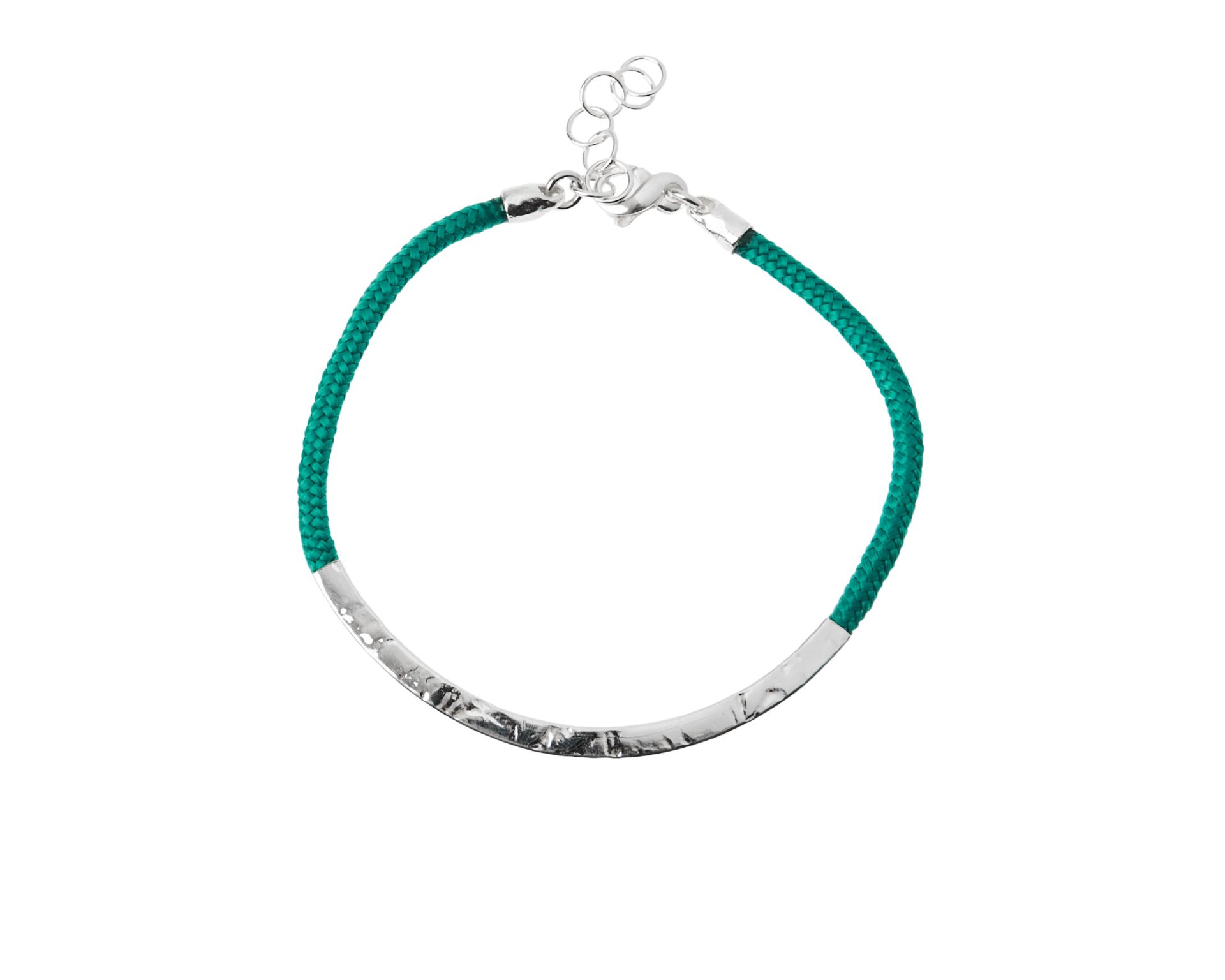Bracciale Uomo Soul Man Argento E Cordino Verde Con Barretta Martellata Selezione Zanolli 184673 922br2900uv
