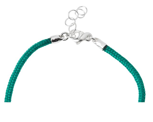 Bracciale Uomo Soul Man Argento E Cordino Verde Con Barretta Martellata Selezione Zanolli 184673 922br2900uv