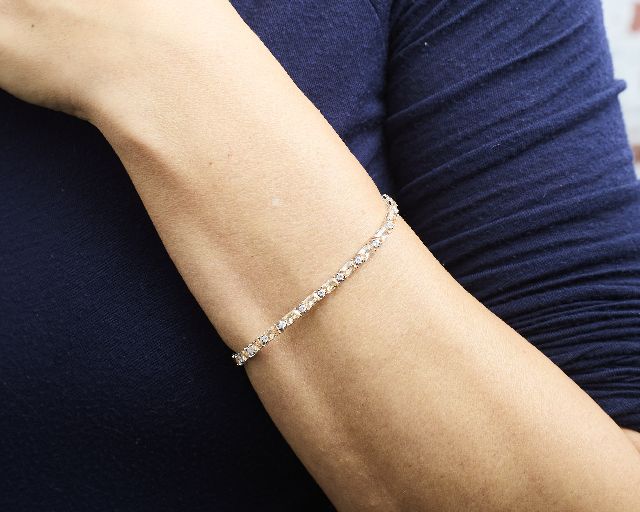 Bracciale Argento Con Zirconi Ambra E Bianchi Sovrani 190092 814j11036