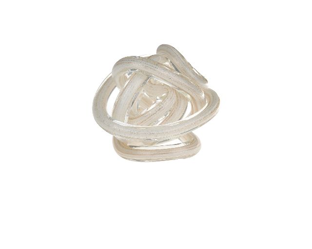The knot of love white glitter