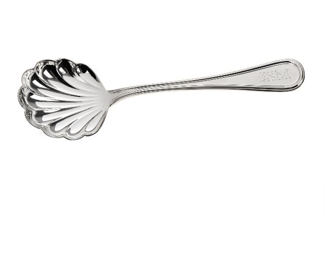 Shell Cheese Spoon Silver In English Style Selezione Zanolli 170283 Za39k6127bl