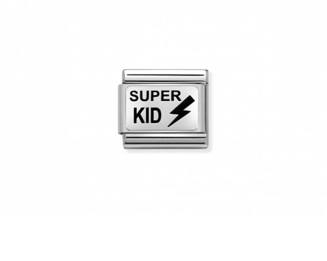 Super bambino composable acciaio e argento