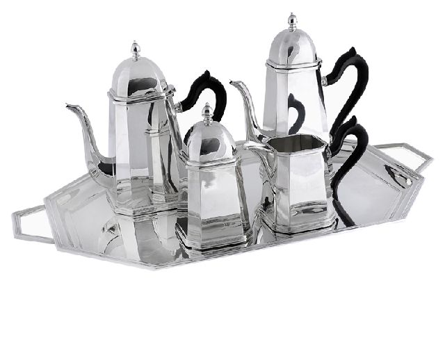 Coffee Set Milano Silver 4 Pieces Selezione Zanolli