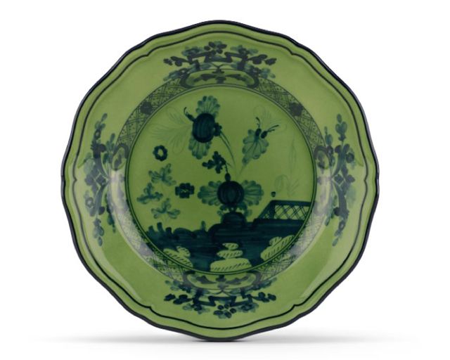 Bread plate oriente italiano malachi porcelain