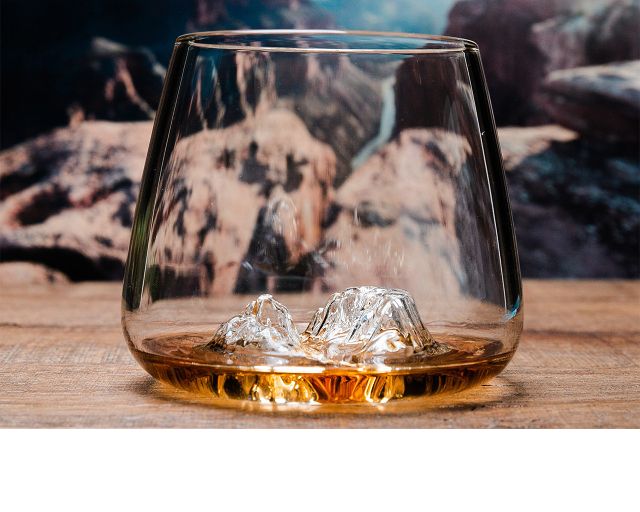 Set Bicchieri Whisky Topographic Grand Canyonmatterhorn 2 Pezzi Alaskan Maker 189439 200gm