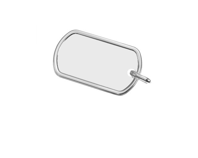 Ciondolo Piastrina Militare Argento Selezione Zanolli 135989 2vci00008