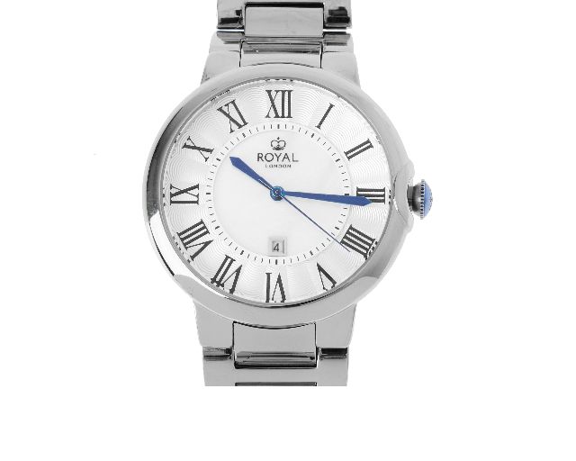 Watch steel with white dial