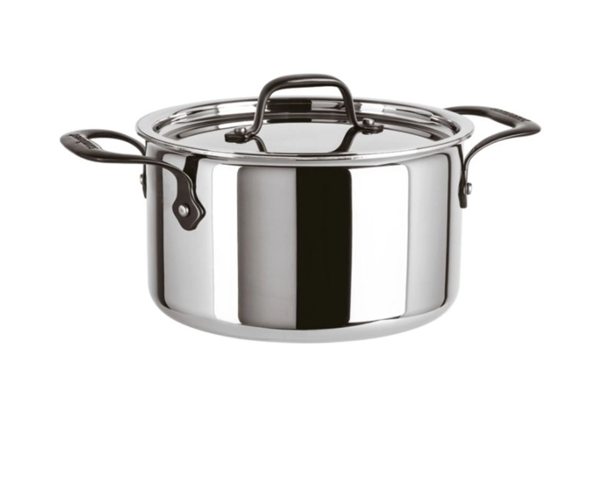 Casseruola Alta Home Chef Acciaio Con Due Maniglie E Coperchio Sambonet