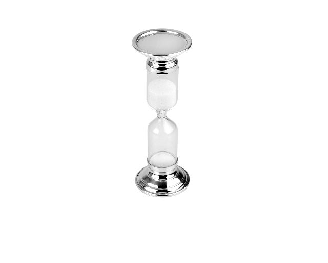 Hourglass bilaminated silver