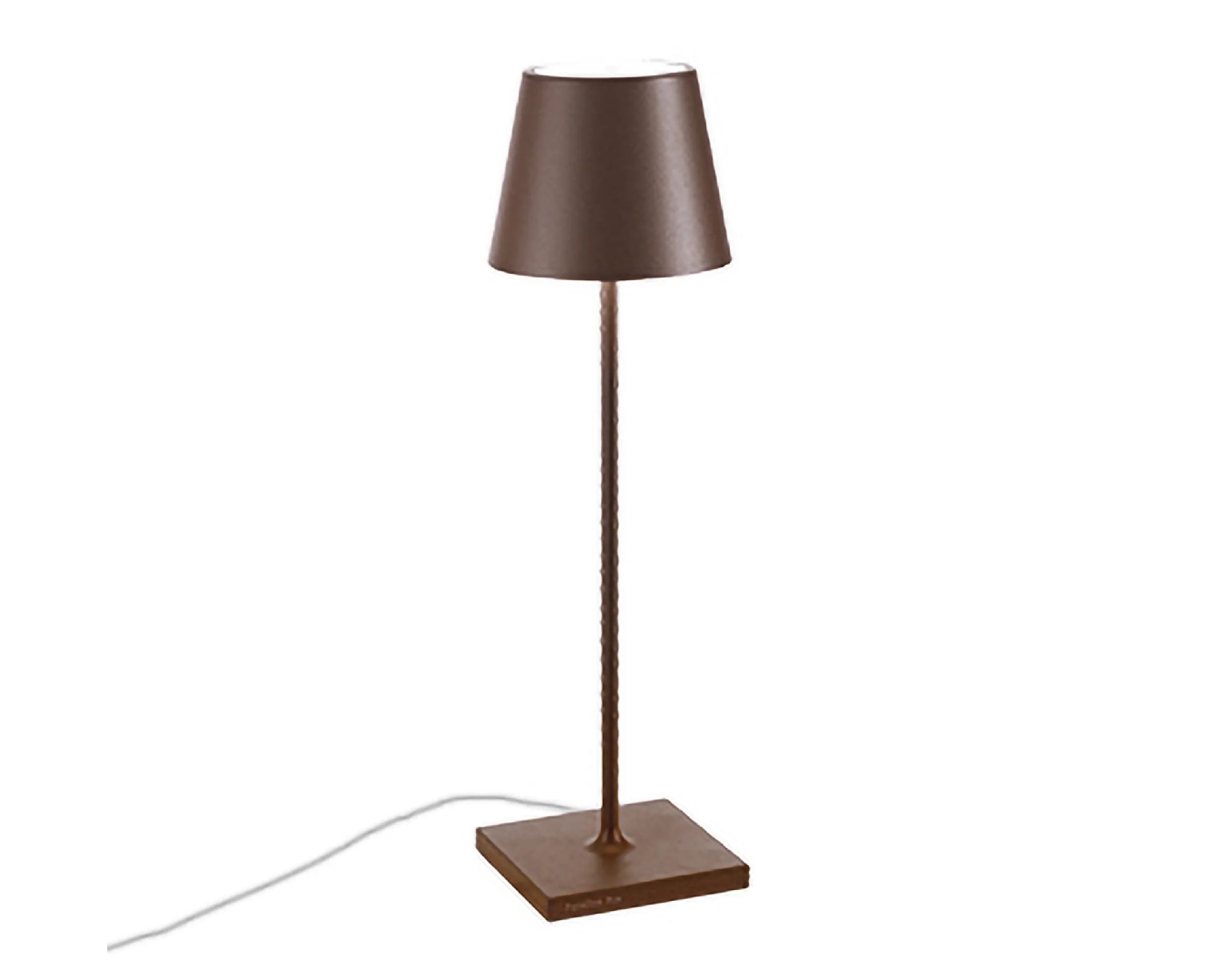 Lampada Da Tavolo Poldina Con Cavo Corten Con Cavo Zafferano 189953 978ld0345r3