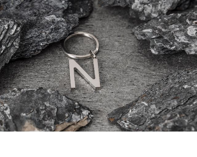 Keychain Silver N Letter Selezione Zanolli 10959 2vpcn