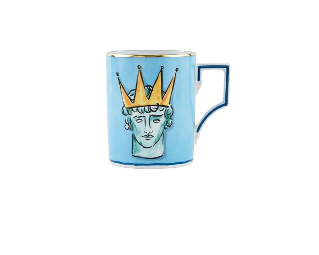 Mug il viaggio di nettuno porcelain sea blue